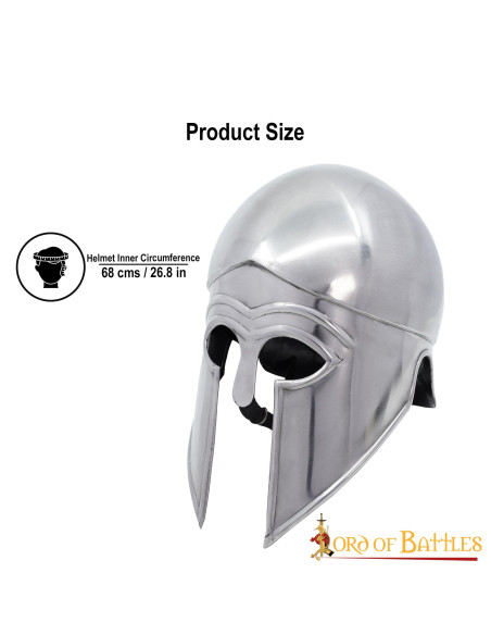 Corinthian Greek helmet with leather... Corinthian Greek helmet with leather...