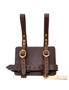 Leather diary holder to be worn on a belt