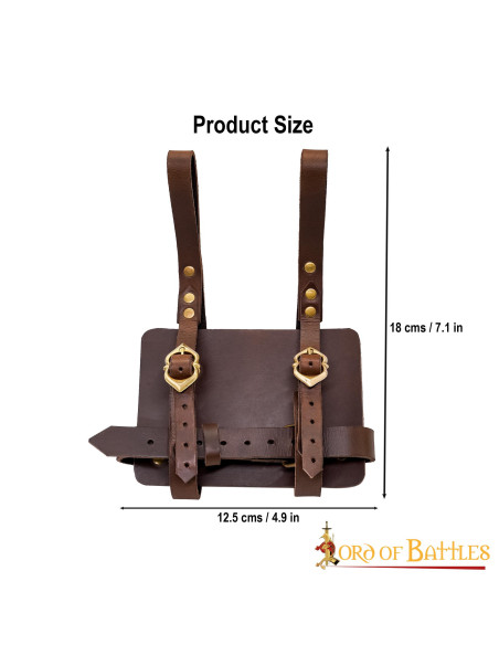 Leather diary holder to be worn on a...