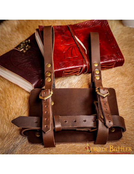 Leather diary holder to be worn on a...