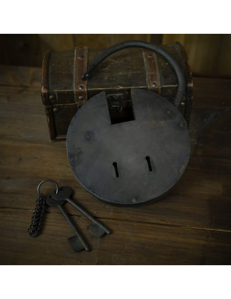 Hand Forged Iron Padlock for Dungeon Hand Forged Iron Padlock for Dungeon