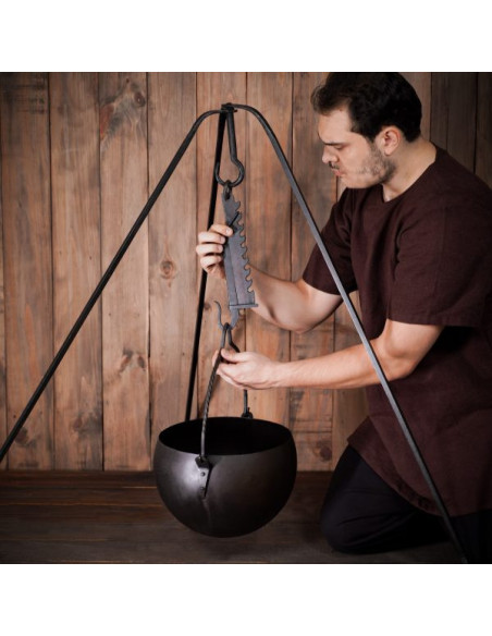 Wrought iron tripod medieval...