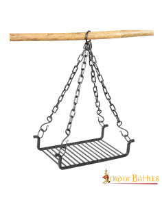 Wrought iron grill for camping, 48 x 69 cm. 2