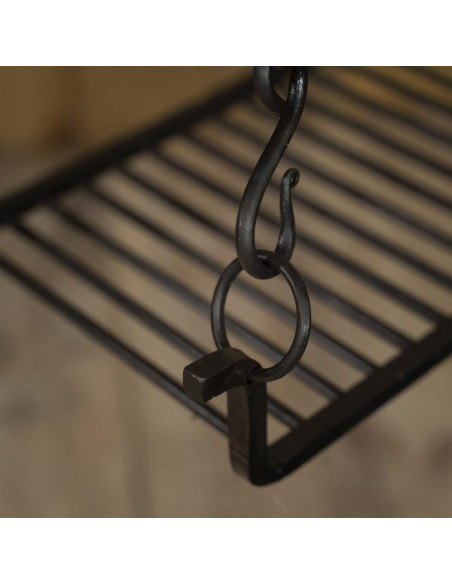 Wrought iron grill for camping, 25 x...