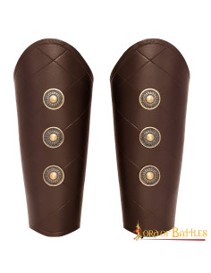 Brown medieval bracelets with flats