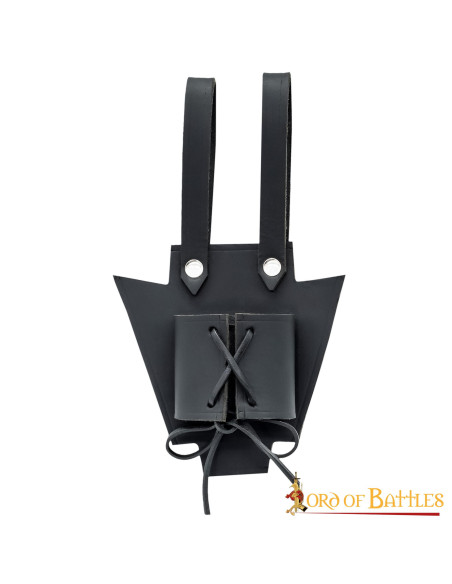 Medieval black leather baldric for...