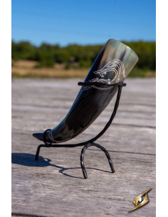Jörmungandr viking horn with stand 2
