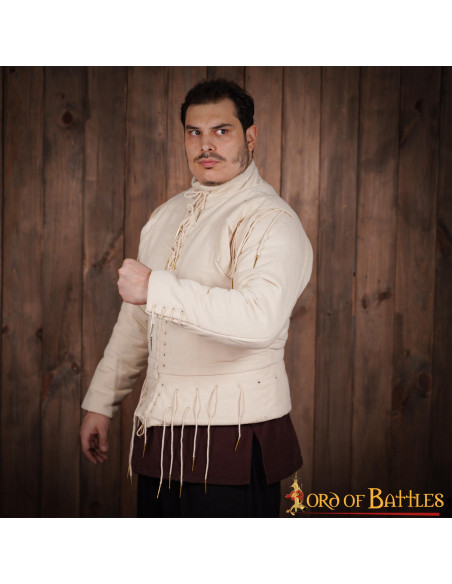 Ecru functional vest s. XV, with laces