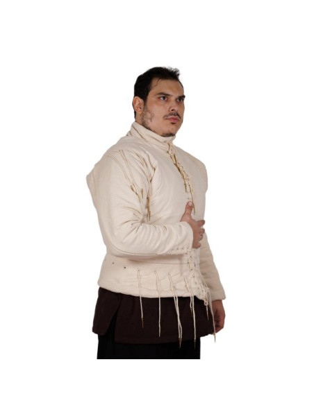 Ecru functional vest s. XV, with laces