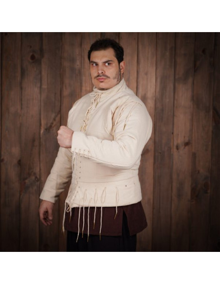 Ecru functional vest s. XV, with laces