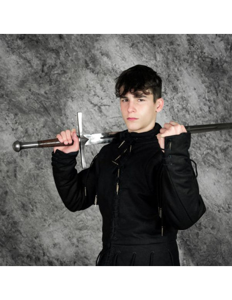 Functional black vest s. XV, with laces