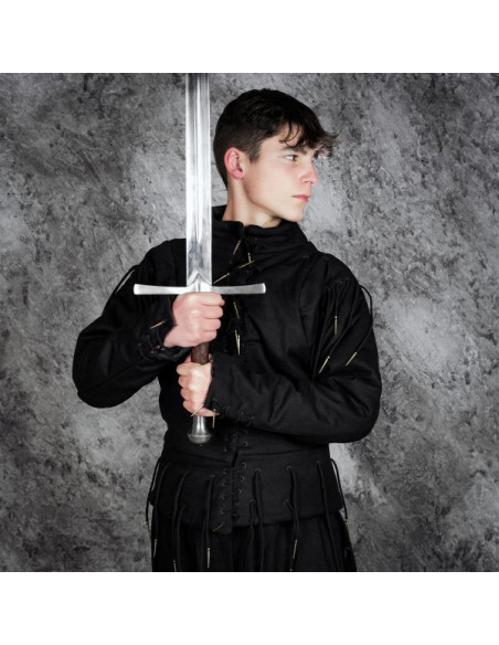 Functional black vest s. XV, with laces