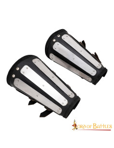 Leather bracelets with metal protections, S. XIV 2