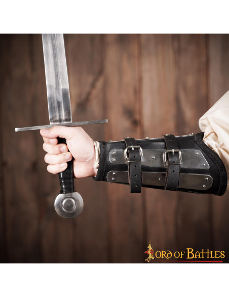 Leather bracelets with metal...