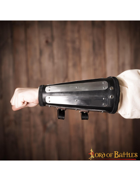 Leather bracelets with metal...