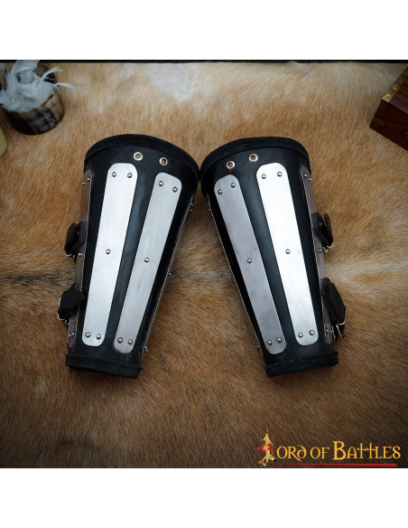 Leather bracelets with metal...