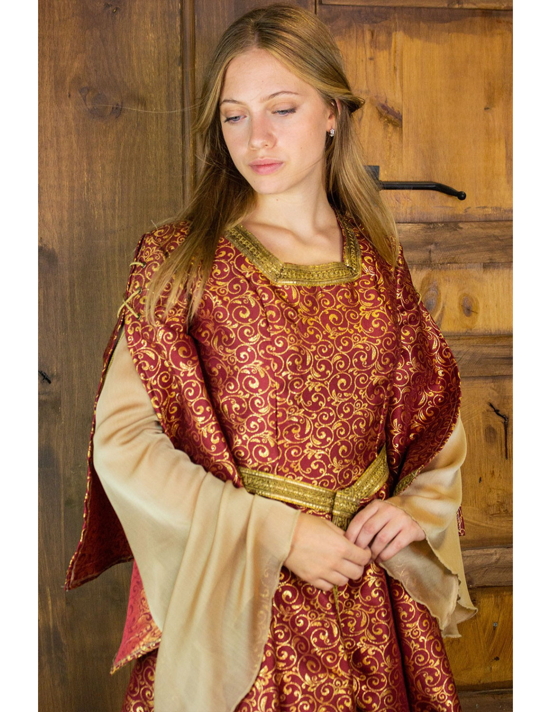 Aquitaine Noble Medieval Dress Red Medieval Shop