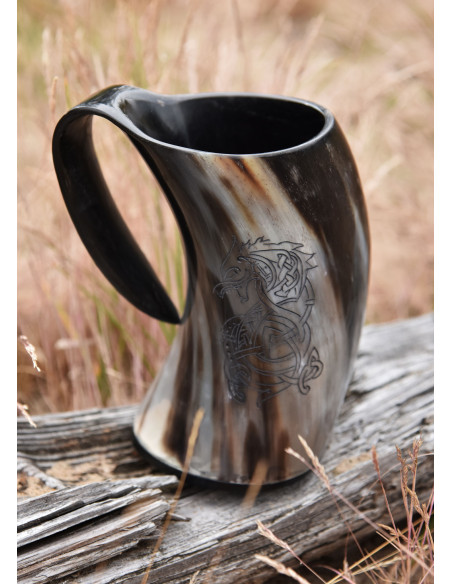 Viking jug Fenrir the Norse Wolf,...