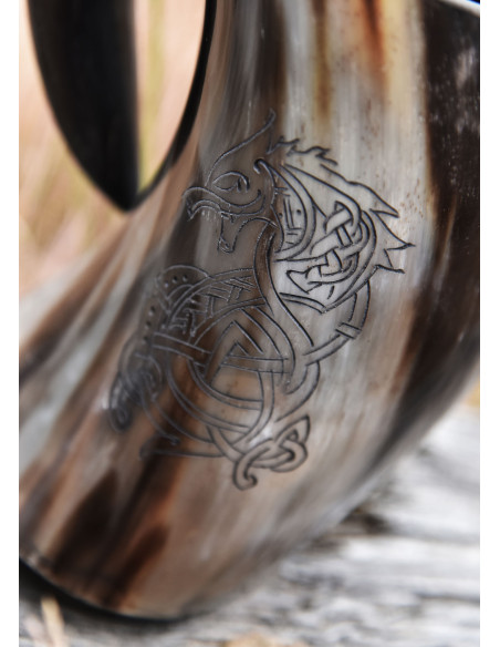 Viking jug Fenrir the Norse Wolf,...