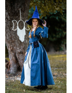 Blue-white medieval dress model Larina 2