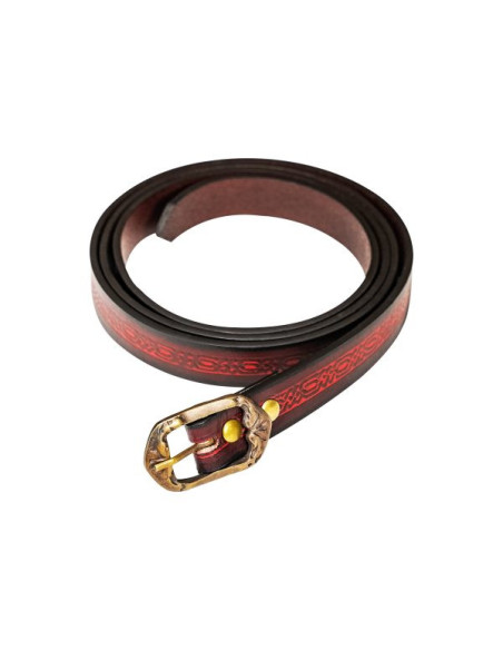 Garnet medieval belt with embossed... Garnet medieval belt with embossed...
