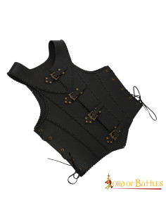 Black leather corset Dama Guerrera 2
