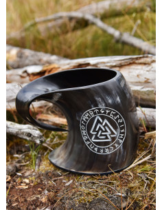 Celtic beer mug with valknut and runes (650-800 ml.) 2
