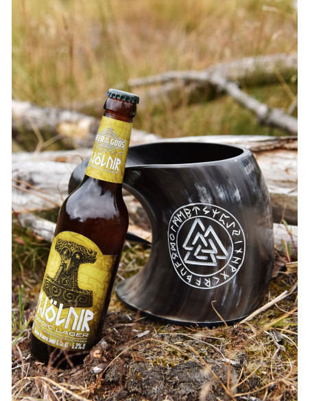 Celtic beer mug with valknut and...