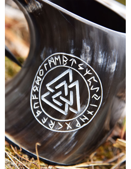 Celtic beer mug with valknut and...