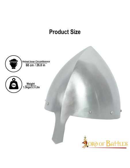 Olmutz 11th century nasal helmet with...