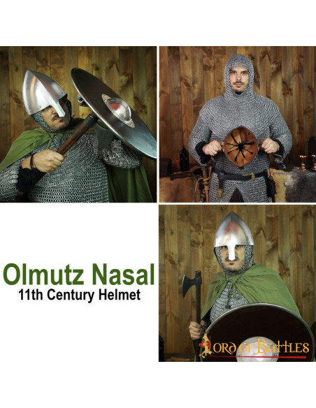 Olmutz 11th century nasal helmet with...