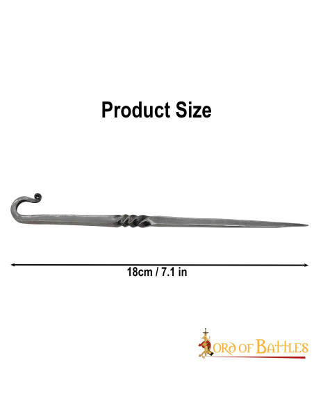 Hand forged Viking fork-skewer