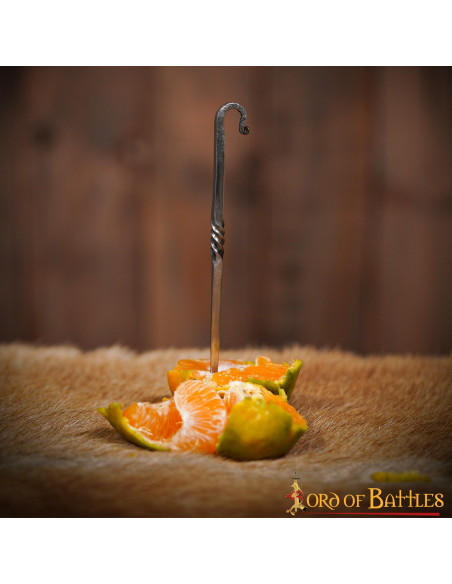 Hand forged Viking fork-skewer