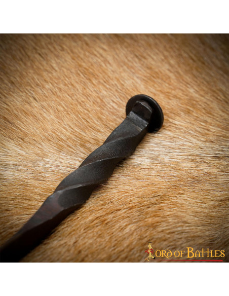 Rustic medieval knife forged by hand