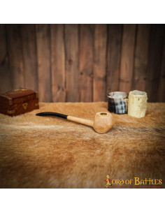 Wooden pipe for recreationists and LARP