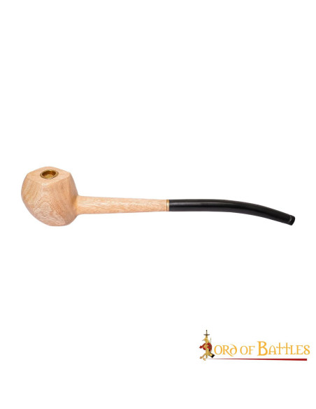 Wooden pipe for recreationists and LARP