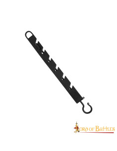 Hook to adjust the height of cauldrons on the fire