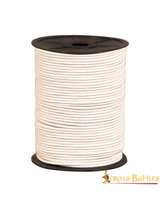 White leather cord roll 2