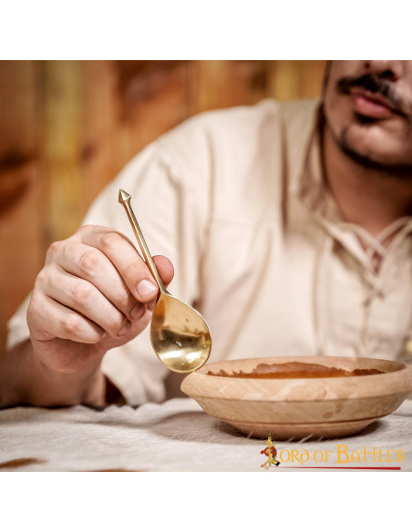Set of 2 Roman brass spoons (14 cm.)