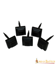 Set 5 medieval forged nails (7.4 cm.) 2