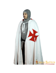 Cloak of the Knights Templar with hood 2