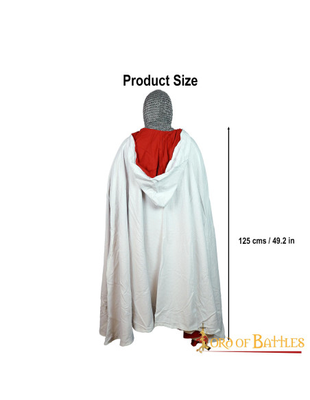 Cloak of the Knights Templar with hood