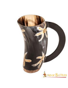 Viking ox horn beer mug 2