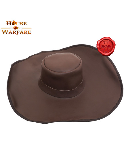 Diego Alatriste Wide Brim Hat in Brown