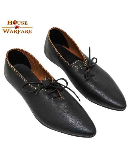 Medieval Lady Shoes in leather with...