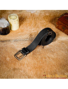 Medieval fantasy leather belt - Black 2