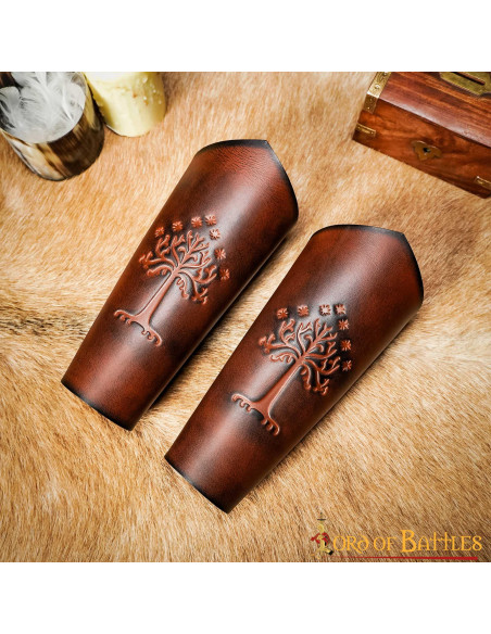 Minas Tirith White Tree Bangles - Brown