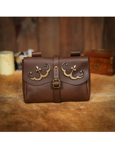 Bag, fanny pack type, from the Late Middle Ages (13x18 cm.) 2