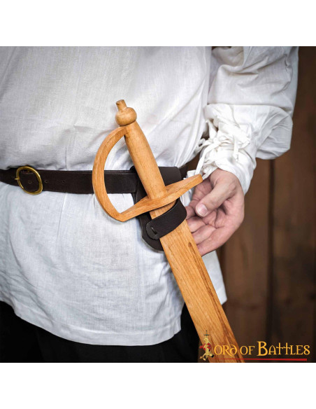 Baldric for wooden swords in leather...