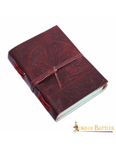 Medieval journal of the tree of life Yggdrasil (17.7x12.7...